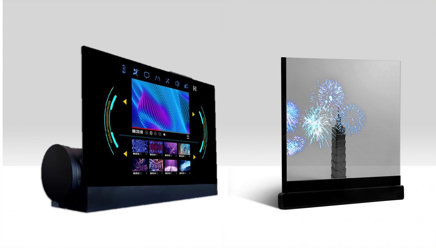 可卷式、折迭性、高透明